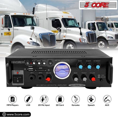 5Core Dual Channel Amplifier Car Audio System 300W Audio Reciver Car - DriveNova