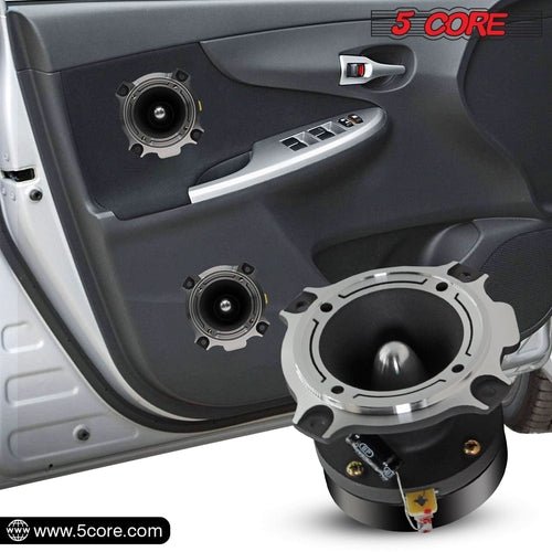 5Core Tweeters Speakers Car Audio Pair 600W Peak 3.5 Inch Super Bullet - DriveNova
