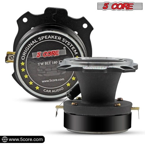 5Core Tweeters Speakers Car Audio Pair 600W Peak 3.5 Inch Super Bullet - DriveNova