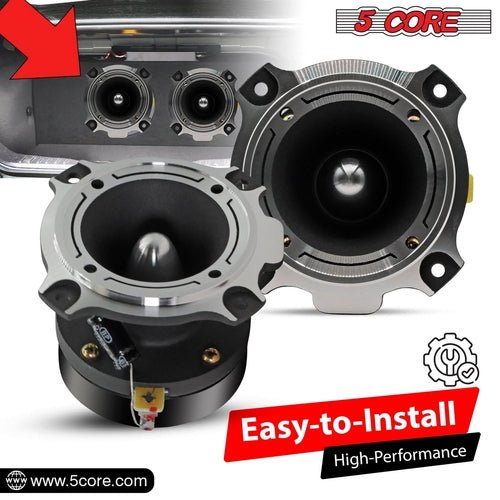 5Core Tweeters Speakers Car Audio Pair 600W Peak 3.5 Inch Super Bullet - DriveNova