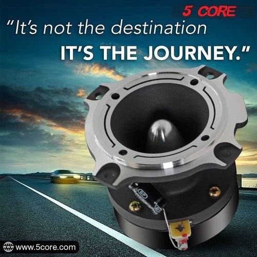 5Core Tweeters Speakers Car Audio Pair 600W Peak 3.5 Inch Super Bullet - DriveNova