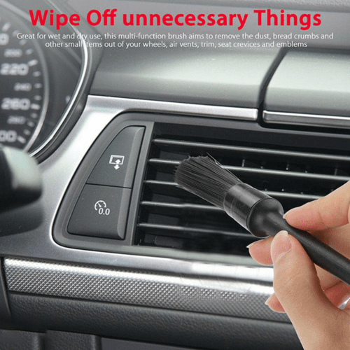 5PC Car Detailing Brush Kit Boar Hair Vehicle Auto Interior For Wheel - DriveNova