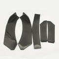 5Pcs/1set Universal Car Front Bumper Lip Spoiler Splitter ABS Body Kit Canard Lip Splitter - Automotive Accessory - DriveNova