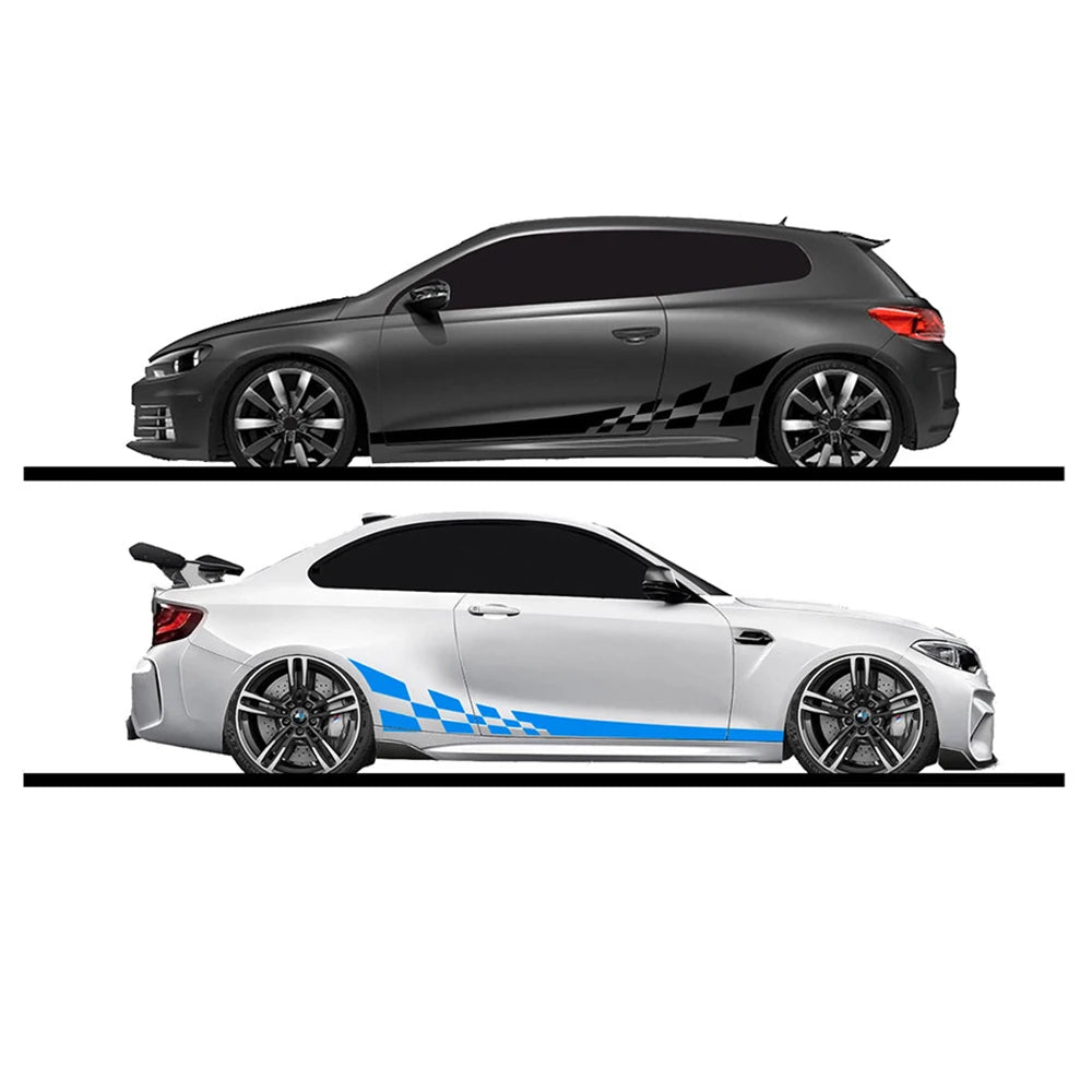 2Pcs/Lot 220X25Cm Car DIY Both Sides Stickers Race Stripes Camouflage Automobiles Products Car Wrap Vinyl Film Car Accessories - DriveNova