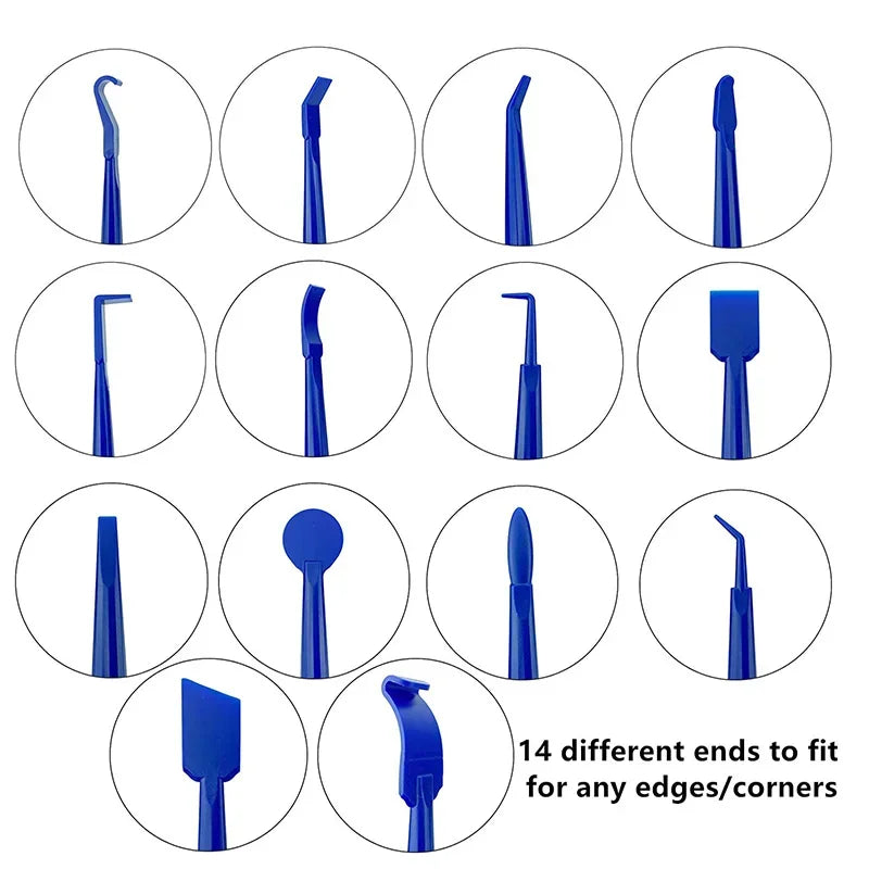 10/19/24Pcs Car Wrapping Vinyl Tool Kit Window Film Tint Tools Car Wrap Sticks Edge Trimming Squeegee Tinting Felt Edge Squeegee