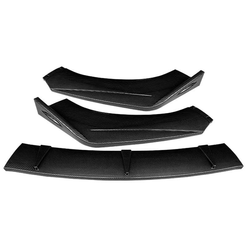 Car Front Bumper Splitter Lip Body Kit Spoiler Diffuser Deflector Accessories Carbon Look ABS for Mitsubishi Outlander 2015-2020 - DriveNova