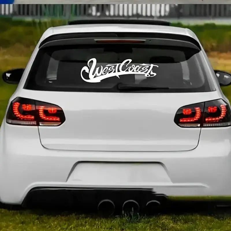 Westcoast Design Car Sticker for Front Rear Windshield Window JDM Style Car Body Decals Waterproof Vinyl Car Accessories - DriveNova