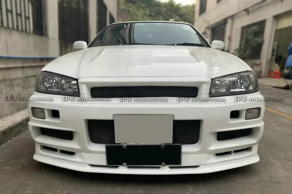 For Skyline R34 GTT GTR Conversion Kit Stune Front Bumper(Can Only Fitted with Conversion Hood) - DriveNova