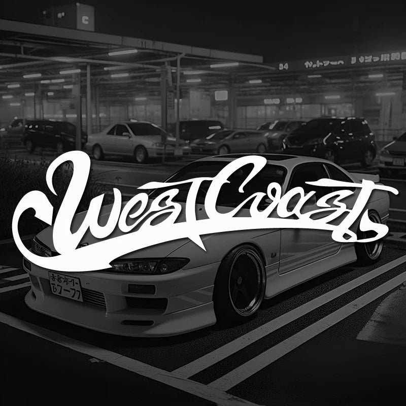 Westcoast Design Car Sticker for Front Rear Windshield Window JDM Style Car Body Decals Waterproof Vinyl Car Accessories - DriveNova
