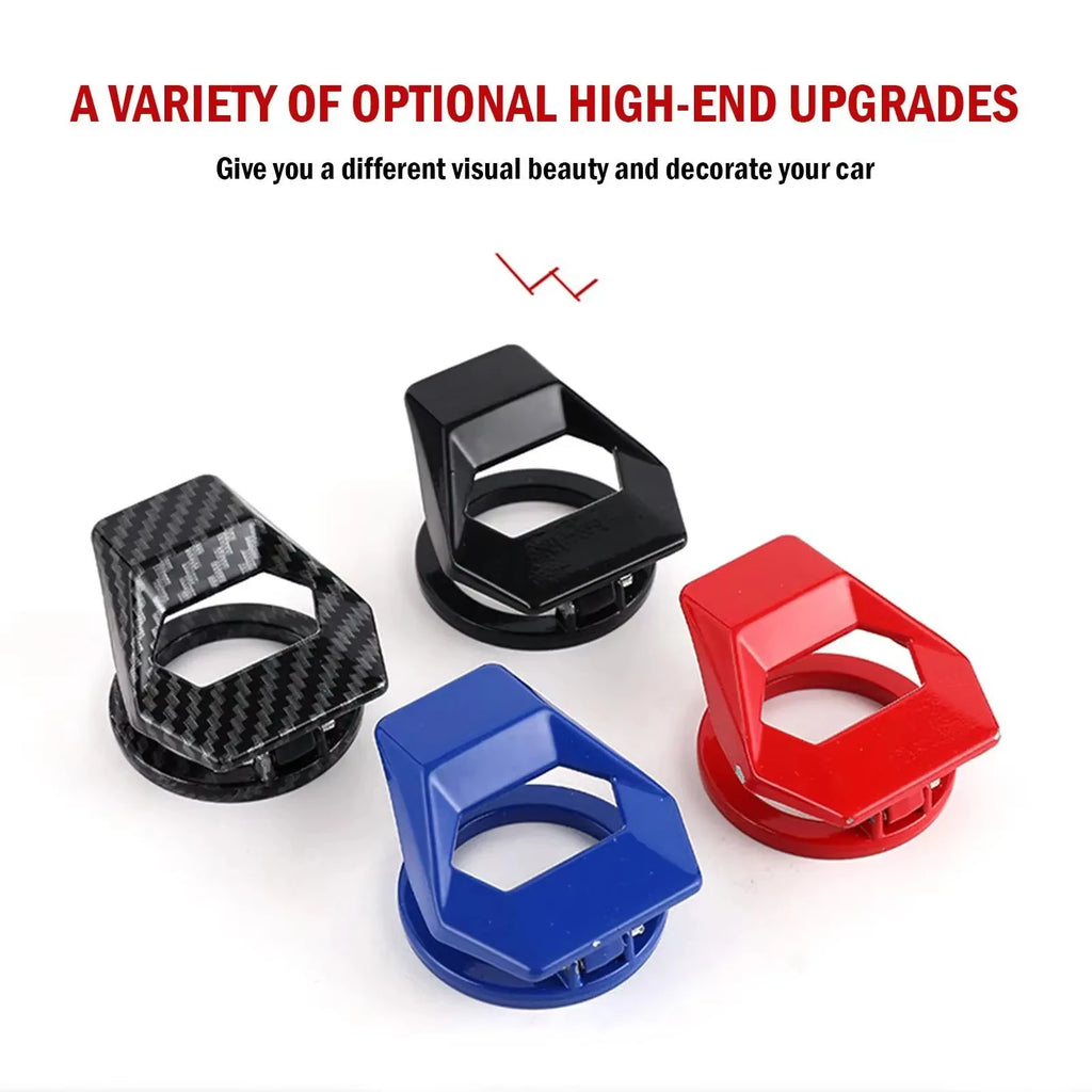 Car Engine One-Key Start/Stop Switch Button Protective Cover - Anti-Scratch Interior Accessory