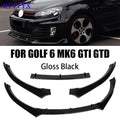 Car Front Bumper Splitter Lip Diffuser Body Kit Spoiler Guard for Golf 6 MK6 GTI GTD 2008 2009 2010 2011 2012 2013 - DriveNova