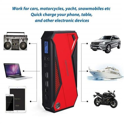 800A Peak 18000mAh Portable Car Jump Starter Battery Booster - DriveNova
