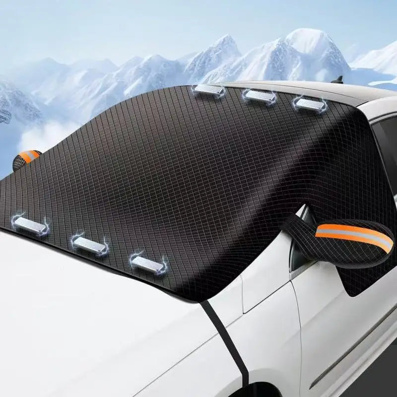 Thickened Aluminum-Plated Magnetic Snow Cover for Automobiles with Sun-Proof and Moisture-Proof Oxford Cloth