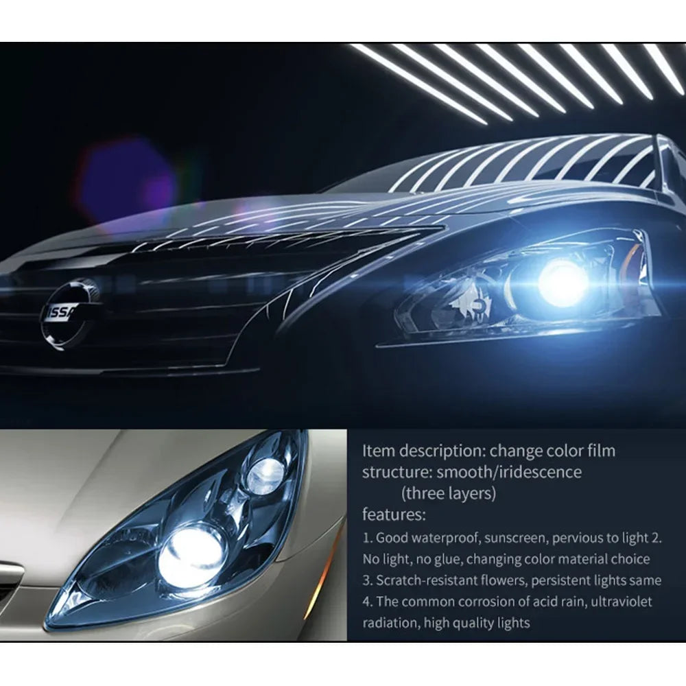 30*60Cm Vinyl Car Wrap Car Tinting Car-Styling Auto Tint Headlight Taillight Fog Light Vinyl Smoke Film Plastic Film Headlights - DriveNova