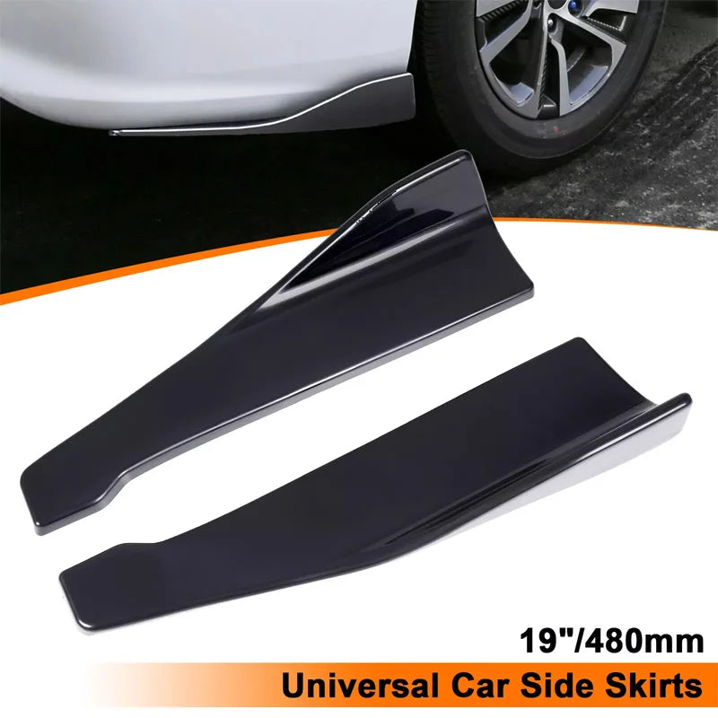 2PCS Car Spoiler Lateral Bumper Rear Side Skirt Lip Rocker Wings for Mitsubishi Lancer 6 7 8 9 10 Evolution EVO X Ix WRC - DriveNova