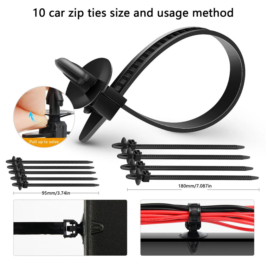 925Pcs -100Pcs Car Clips Kit Bumper Rivets Fasteners Auto Push Type Pin Retainer Trim Kit Bumper Door Trim Panel Clips Repair - DriveNova