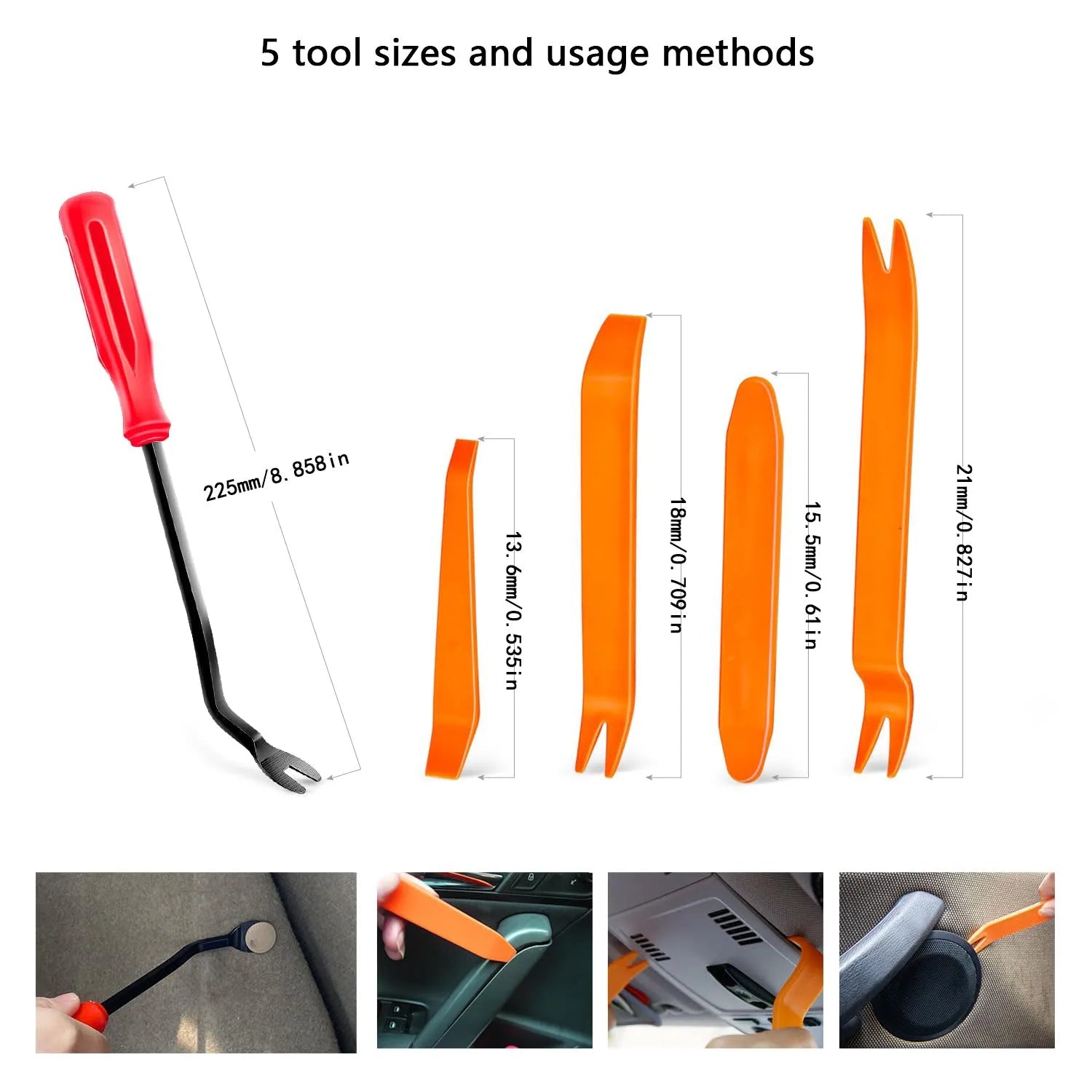 925Pcs -100Pcs Car Clips Kit Bumper Rivets Fasteners Auto Push Type Pin Retainer Trim Kit Bumper Door Trim Panel Clips Repair - DriveNova