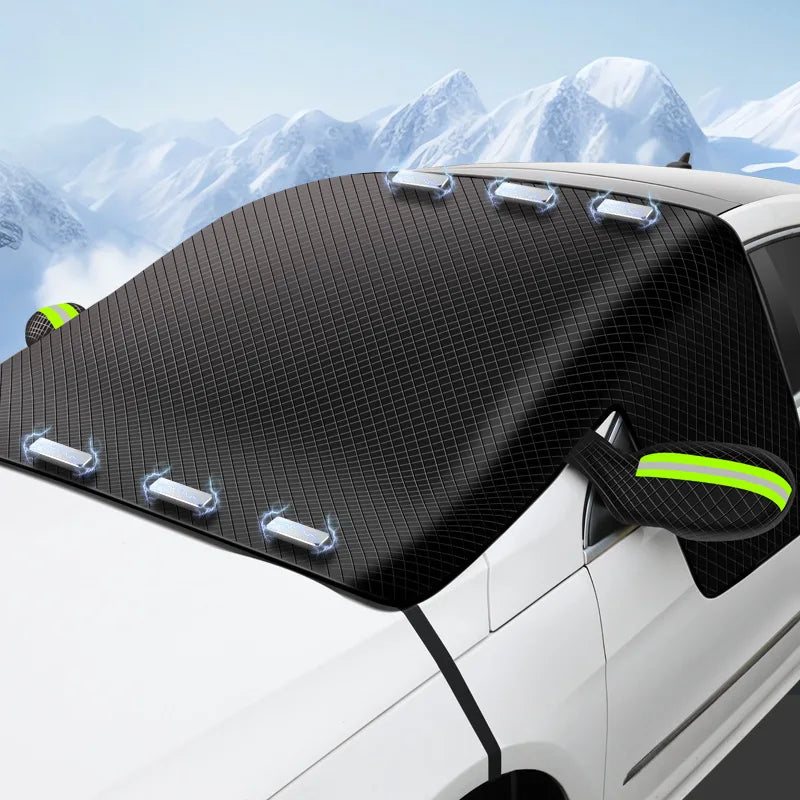 Thickened Aluminum-Plated Magnetic Snow Cover for Automobiles with Sun-Proof and Moisture-Proof Oxford Cloth