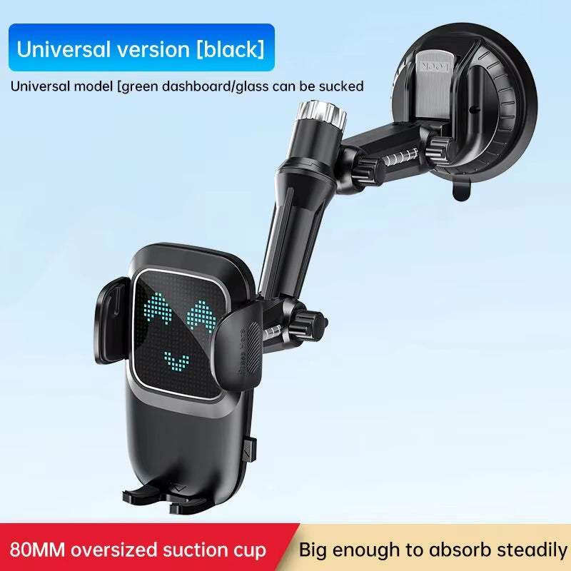 Universal Suction Cup Car Phone Holder for Windshield, Dashboard, and Window with Adhesive Gel Pad Compatibility
