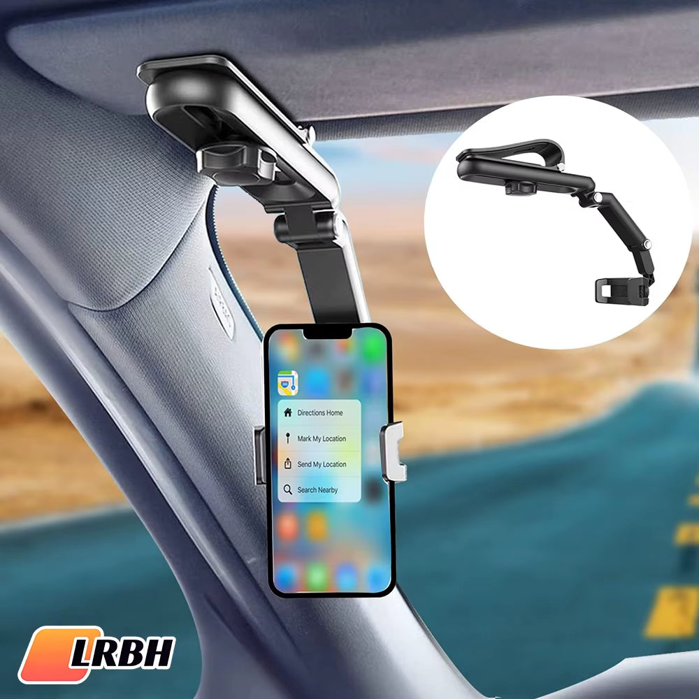 Multifunctional 360° Rotating Sun Visor Phone Holder for iPhone, Samsung, and Android Devices