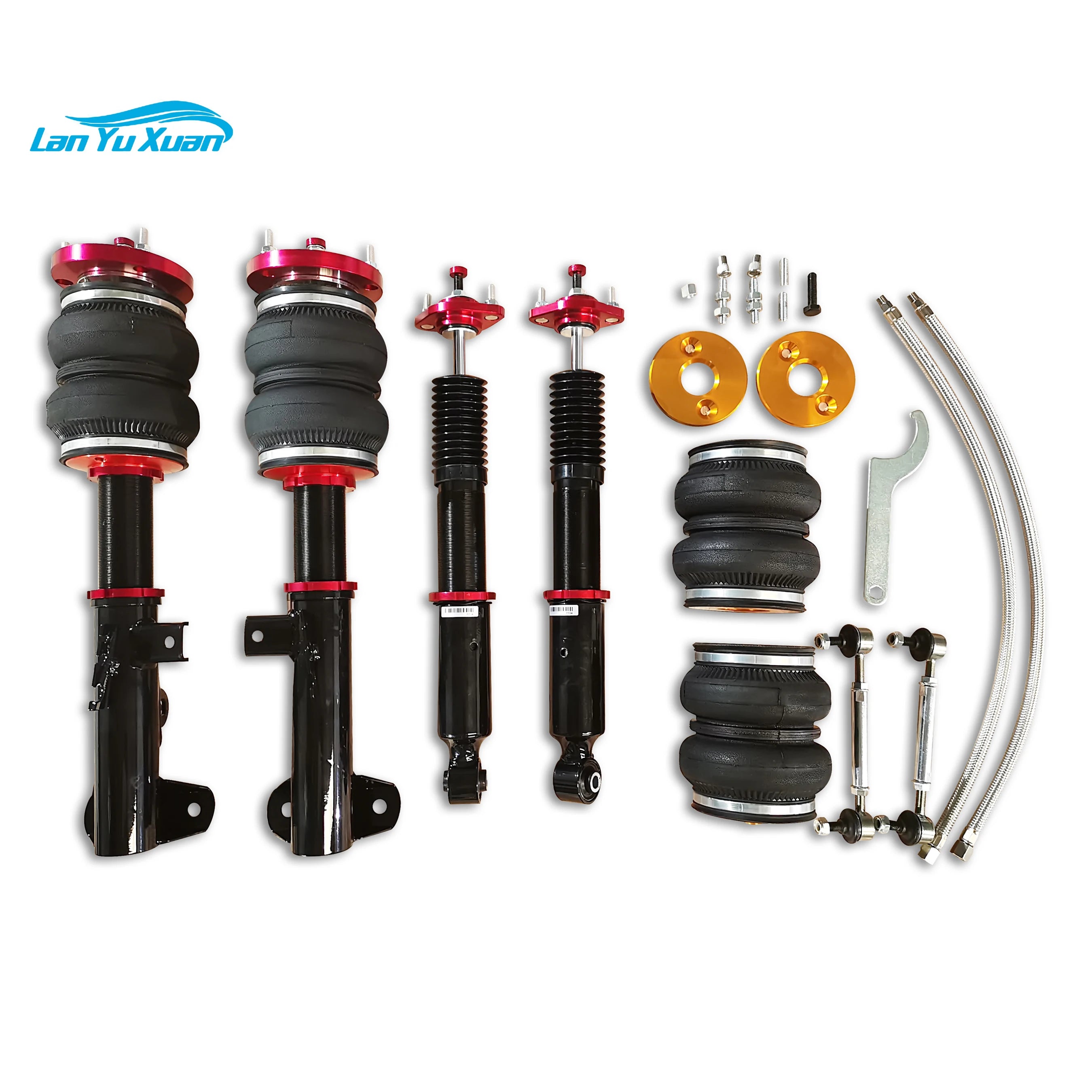 Mono-Tube 30 Steps Adjustable Coilover Shock Absorber Air Suspension Kit for 3 E36 - DriveNova
