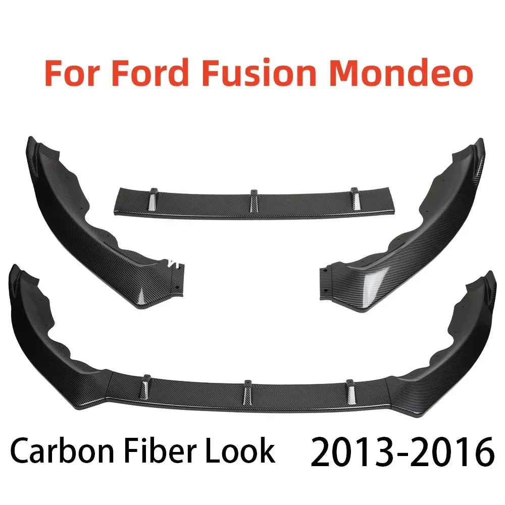 Car Accessories Car Front Bumper Splitter Lip Diffuser Body Kit Spoiler Guard for Ford Fusion Mondeo 2013 2014 2015 2016 - DriveNova