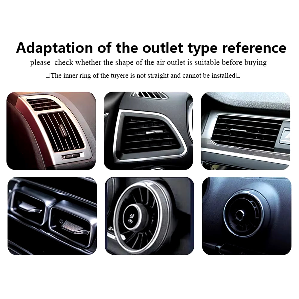 10-Piece 20cm U-Shaped Decorative Trim Strips for Car Air Conditioner Outlets and Door Edge Protection