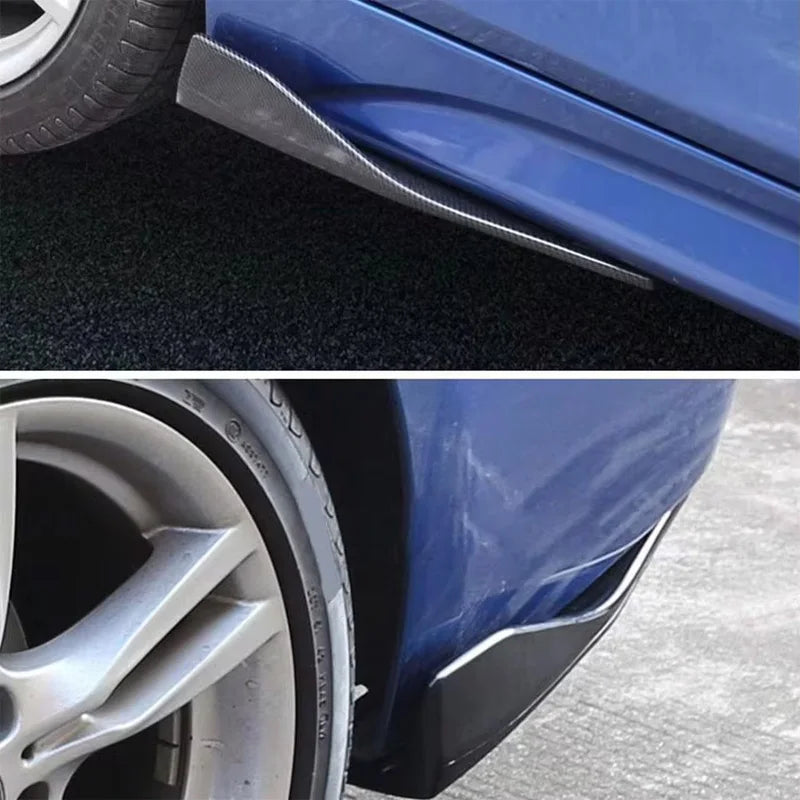 2PCS Car Spoiler Lateral Bumper Rear Side Skirt Lip Rocker Wings for Mitsubishi Lancer 6 7 8 9 10 Evolution EVO X Ix WRC - DriveNova