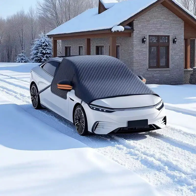 Thickened Aluminum-Plated Magnetic Snow Cover for Automobiles with Sun-Proof and Moisture-Proof Oxford Cloth