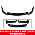 Front Bumper Front Lip Front Shovel Kit Compatible for Tesla Model 3 2017-2023 & Model Y 2017-2024,Body Spoiler Splitter Kit - DriveNova