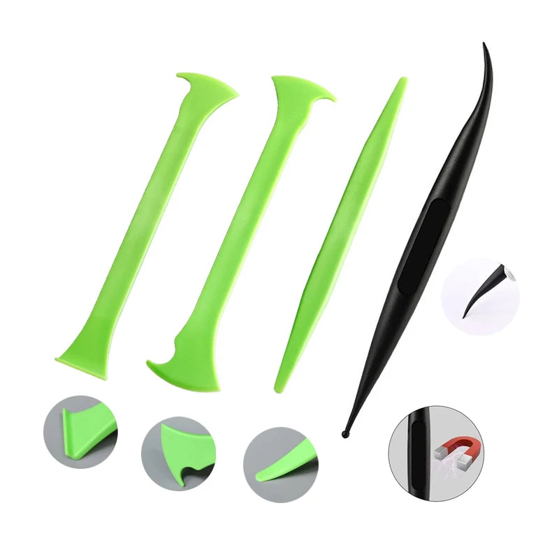 Car Vinyl Wrap Tools Curves Slot Micro Stick Squeegee Details Tools for Car Wrap Window Tint Paint Film Decal Vinyl Squeegee - DriveNova
