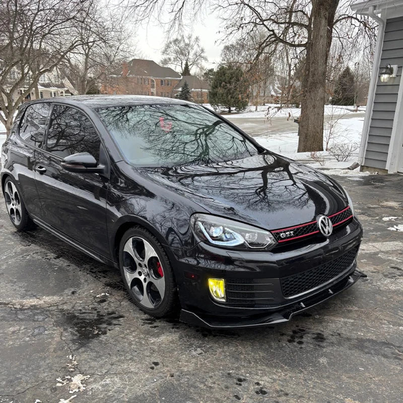 Car Front Bumper Splitter Lip Diffuser Body Kit Spoiler Guard for Golf 6 MK6 GTI GTD 2008 2009 2010 2011 2012 2013 - DriveNova