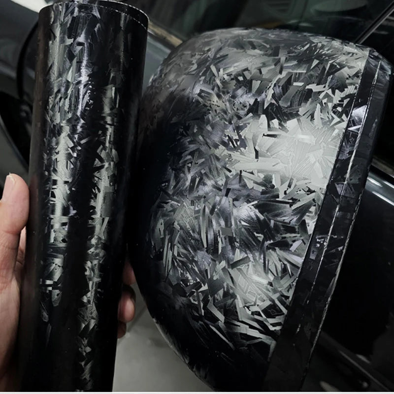 High-Quality Matt Forged Glass Black Sticker Car Wrap Vinyl Motorcycle Accessories Carbon Fiber Wrap Car Tuning Stickers Decal - DriveNova