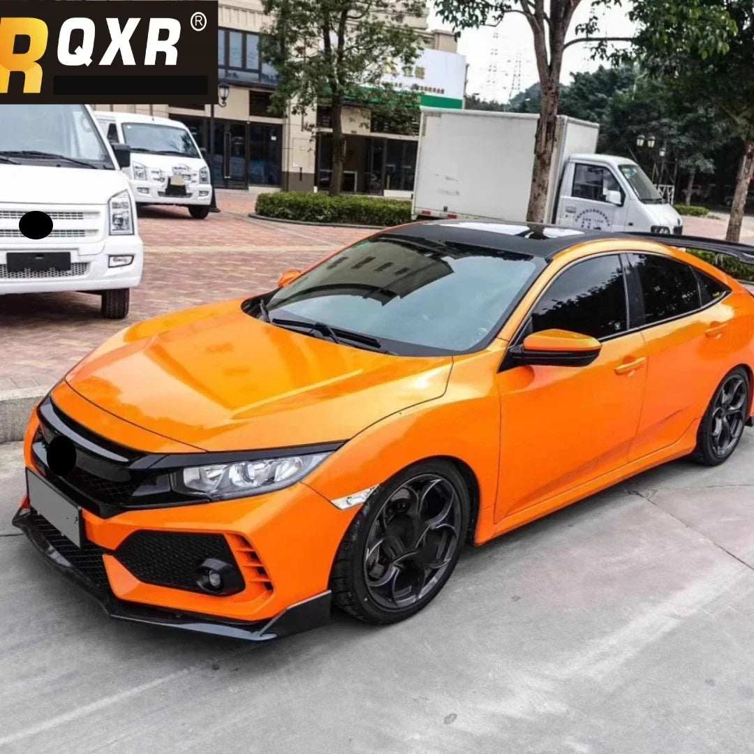 Body Kit Front Rear Bumper Grill Mask for Honda Civic 10Th Convert TYPER Style Side Skirt Engine Hood Tail Throat Fender Light - DriveNova