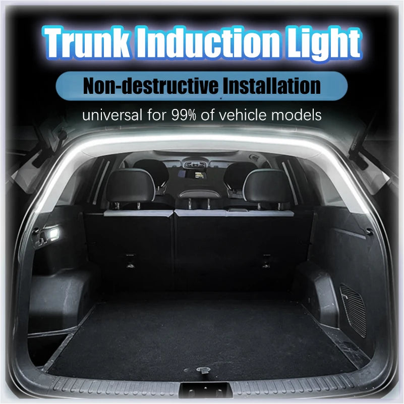 Waterproof Flexible LED Trunk Light Strip with Automatic On/Off Function for SUVs and MPVs - Hidden Installation