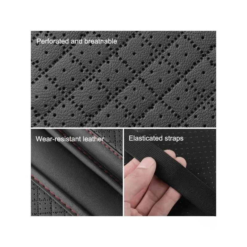 Leather Memory Foam Armrest Pad with Storage Pocket for Car Center Console