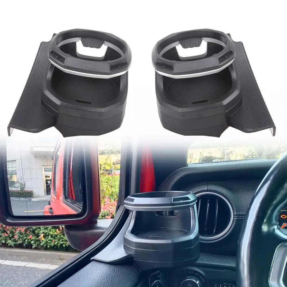1Pc Car Door Cup Holder for Jeep WRANGLER JL 4-Door JT 2018-2023 Left Right Window Cup Holder Car Modified Accessories