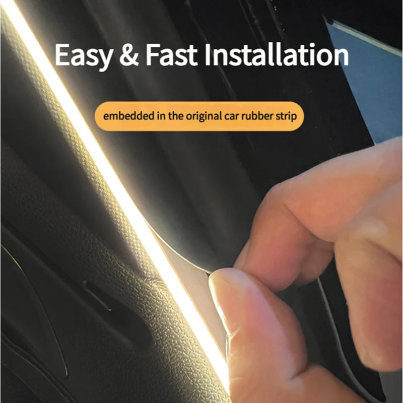 Waterproof Flexible LED Trunk Light Strip with Automatic On/Off Function for SUVs and MPVs - Hidden Installation