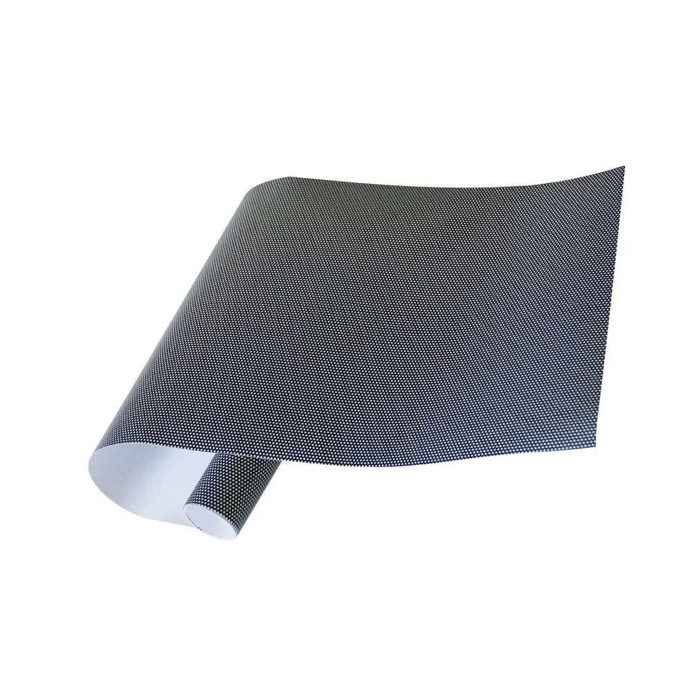 30*106CM Black Universal Wrap Hollow Automobile Lamp Film Car Wrap Honeycomb Sticker Tint Perforated Film Exterior Accessories - DriveNova