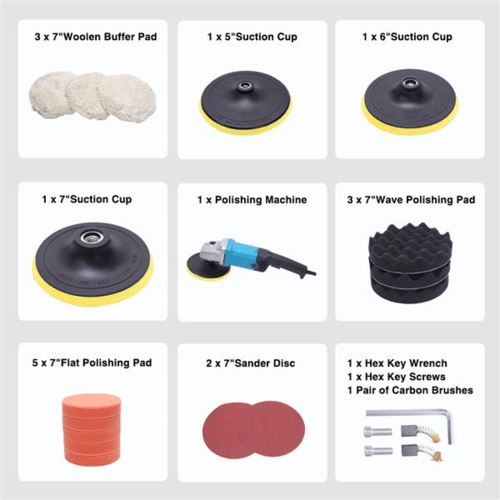 Car Detailing Kit Variable Speed Car Polishing Machine - DriveNova