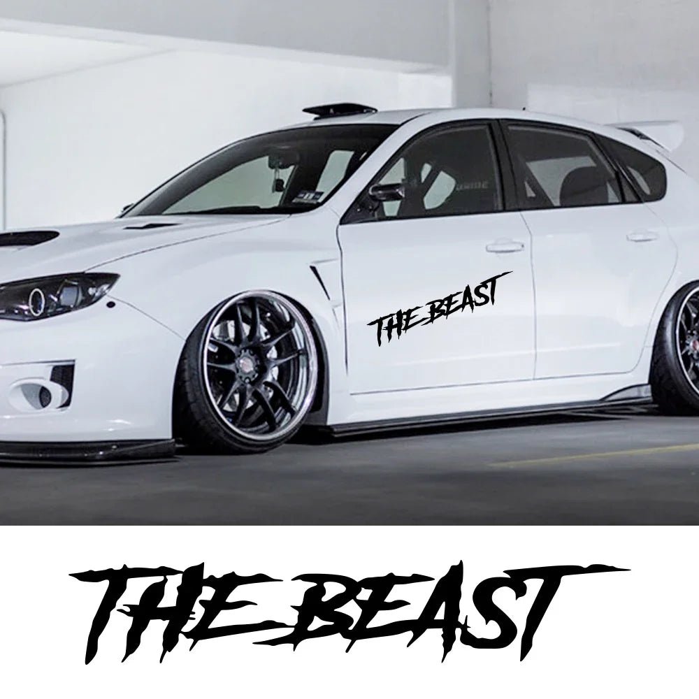 Car Door Side Stickers the Beast Personality Styling Auto Rear Windshield Vinyl Decal Tuning Graphic Automobiles Accessories - DriveNova