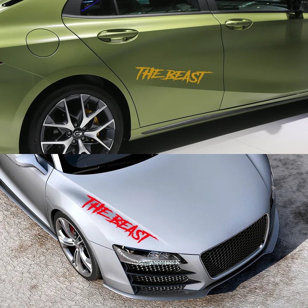 Car Door Side Stickers the Beast Personality Styling Auto Rear Windshield Vinyl Decal Tuning Graphic Automobiles Accessories - DriveNova