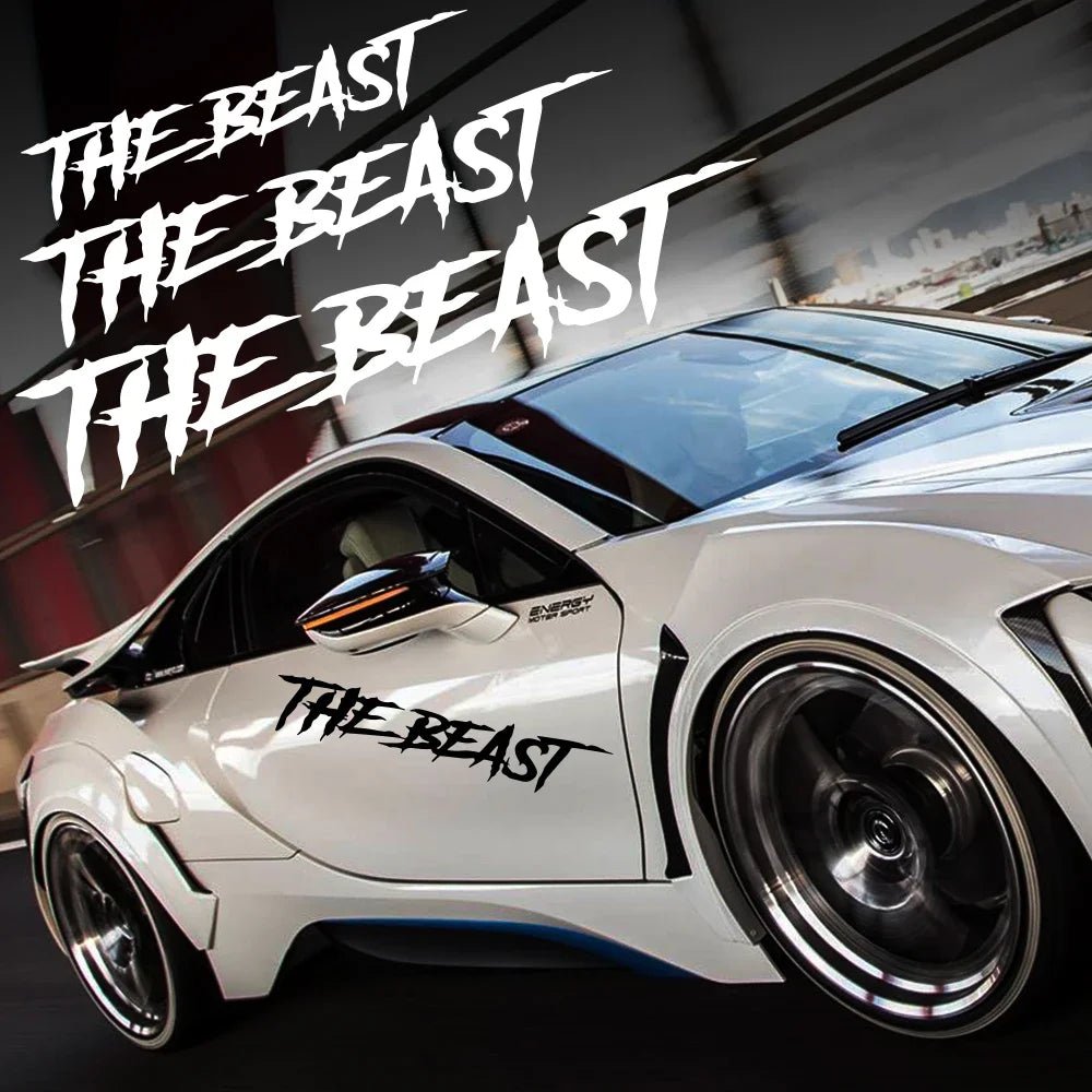 Car Door Side Stickers the Beast Personality Styling Auto Rear Windshield Vinyl Decal Tuning Graphic Automobiles Accessories - DriveNova