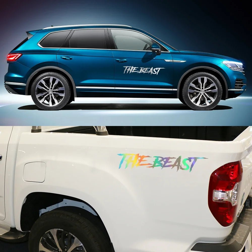 Car Door Side Stickers the Beast Personality Styling Auto Rear Windshield Vinyl Decal Tuning Graphic Automobiles Accessories - DriveNova