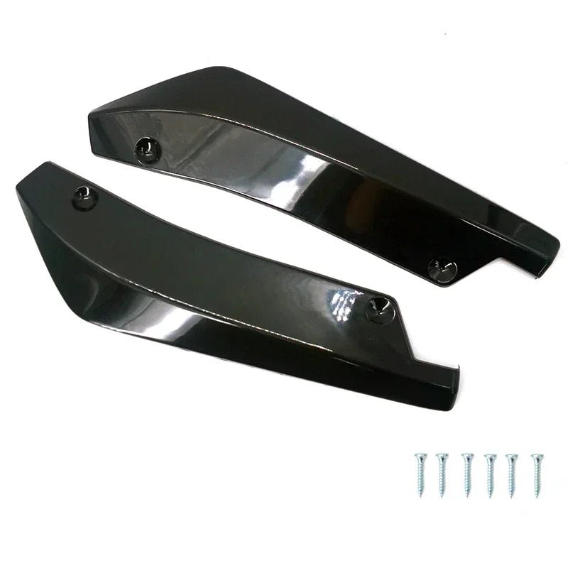 Car Front Rear Bumper Strip Lip Spoiler Diffuser Splitter Scratch Protector Carbon Fiber Winglets Side Skirt Extension Universal - DriveNova