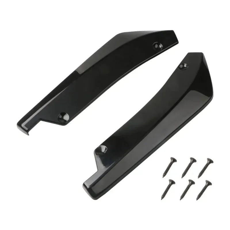 Car Front Rear Bumper Strip Lip Spoiler Diffuser Splitter Scratch Protector Carbon Fiber Winglets Side Skirt Extension Universal - DriveNova