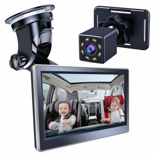 Car Infant Baby Infrared Night Vision Rearview Mirror - DriveNova