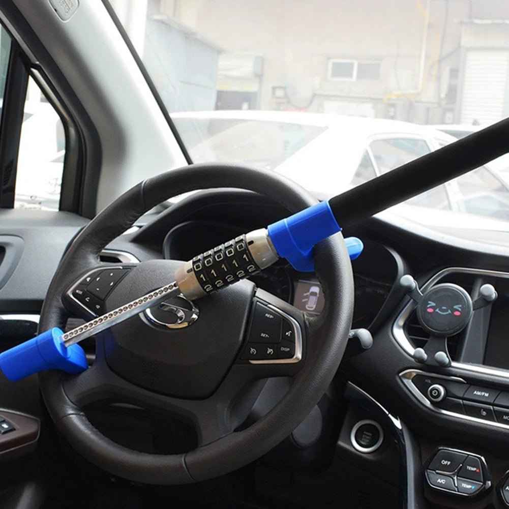 Car Steering Wheel Anti-Theft Lock with Password Protection and Decorative Modification - DriveNova