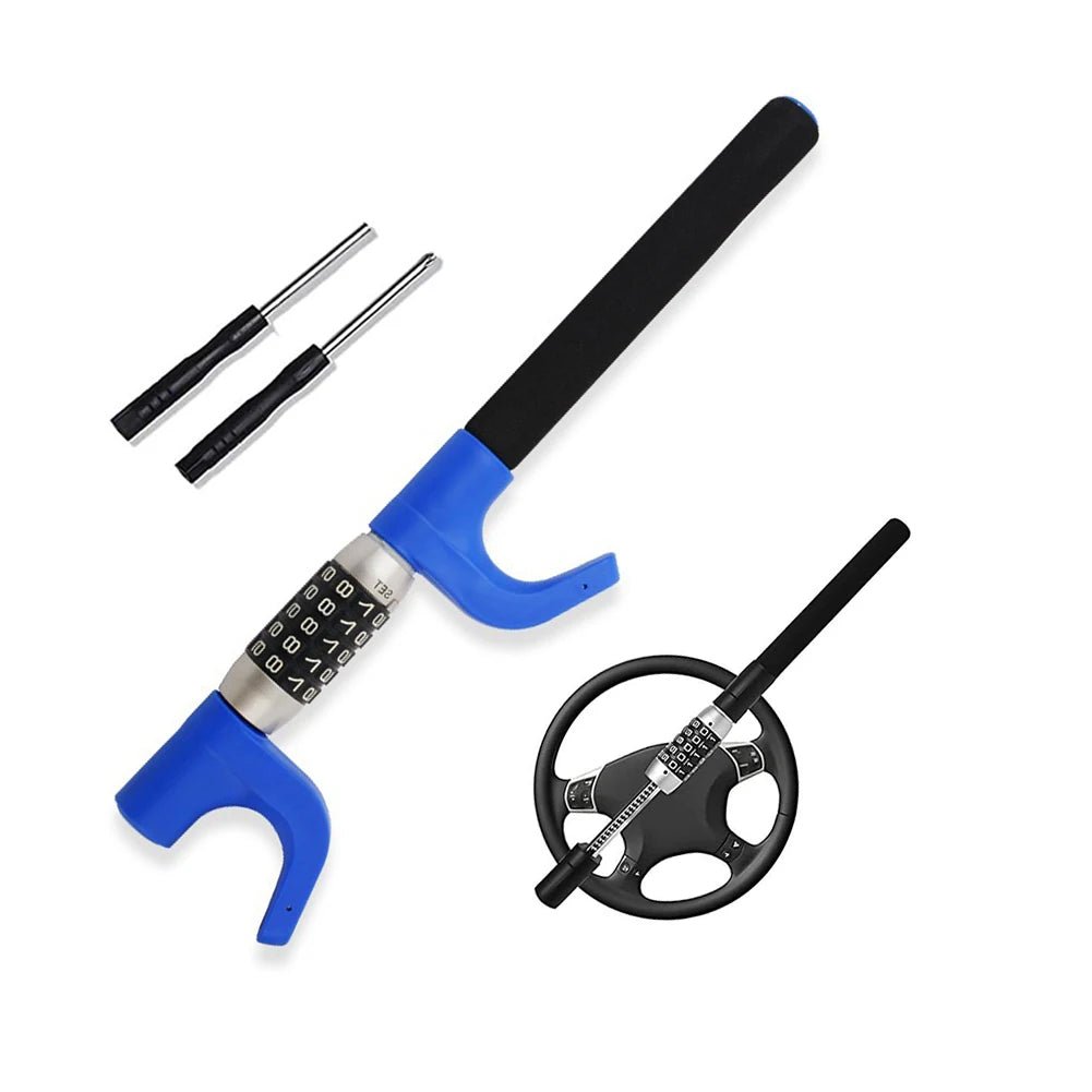 Car Steering Wheel Anti-Theft Lock with Password Protection and Decorative Modification - DriveNova