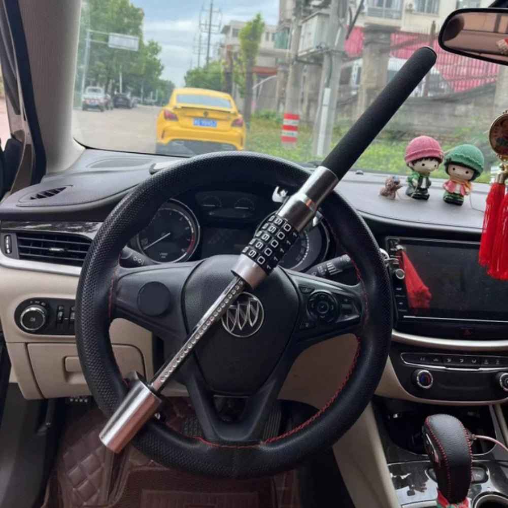 Car Steering Wheel Anti-Theft Lock with Password Protection and Decorative Modification - DriveNova